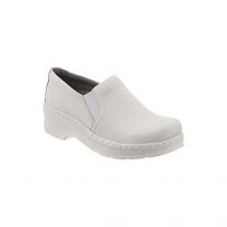 KLOGS Women's Naples White Smooth Leather Clog - 00130010001