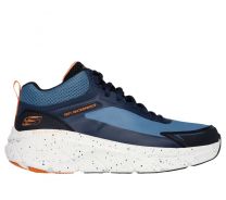 Skechers Men's Relaxed Fit: D'Lux Walker 2.0 - Grailo Waterproof Mid-Top Hiking Shoe Blue/Orange - 232953-BLOR