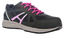 HOSS Women's Express Composite Toe Athletic Work Shoe Black/Fuchsia - 24533
