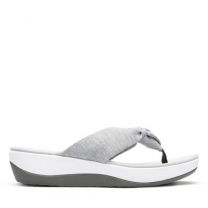 Clarks Women's Arla Glison Flip-Flop Grey Fabric - 26124906