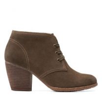 Clarks Women's Bergen Lace Up Boot Dark Olive - 26153597