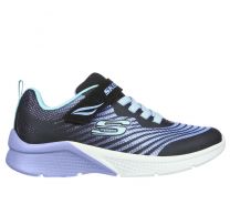 Skechers Girls' Microspec - Rejoice Racer Sneaker Black/Multi - 302349L-BKMT