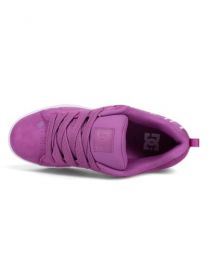 DC Women's Court Graffik Sd Sneaker, Wild Berry/White/White, 8