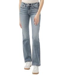 Silver Jeans Co. Suki Mid Rise Curvy Fit Slim Bootcut Jeans | Trendy & Stylish