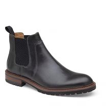 Johnston & Murphy Men's Barrett Chelsea Boot Charcoal Full Grain Leather - 20-1987