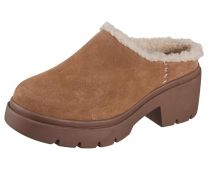 Skechers Women's Cozy City, Cozy Open Back Clog, Chestnut, 6.5M