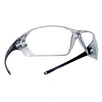 Bollé Safety 253-PR-40057 Prism Safety Eyewear with Shiny Black Rimless Frame and Clear Anti-Scratch/Anti-Fog Lens