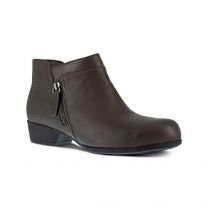 Rockport Works Women's Carly Alloy Toe Side-Zip Work Boot Charcoal - RK753