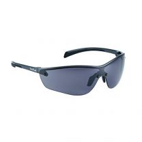 Bollé Safety 40238, Silium+ Safety Glasses Platinum, Dark Gunmetal Frame, Smoke Lenses