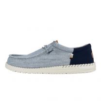 Hey Dude Men's Wally Funk Nylon Craft Navy Size 13 | Men's Shoes | Men Slip-on Loafers | Comfortable & Light-Weight