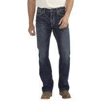 Silver Jeans Co. Men's Jace Slim Fit Bootcut Jeans, Dark Wash