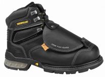 CATERPILLAR WORK Men's 6" Ergo Flexguard External Metatarsal Guard Work Boot Black - P89942