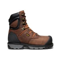 KEEN Utility Men's 8" Camden Carbon Fiber Toe Waterproof Work Boot Leather Brown/Black - 1027672