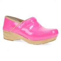 Dansko Women's XP 2.0 Wide Clog Pink Neon Patent Leather - 3959331421