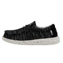 HEY DUDE Shoes Boys' Wally Youth Stretch Black  - 40050-001