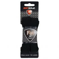 Sof Sole Athletic Fat Shoe Lace (Black, 45-Inch)