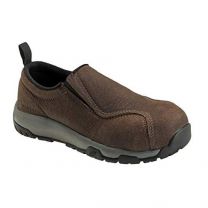 Nautilus 1657 Men's Slip-On Leather Slip Resistant ESD Work Shoe - Carbon Safety Toe