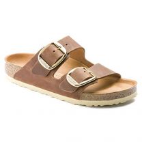 BIRKENSTOCK Women's Arizona Big Buckle Cognac Oiled Leather (regular width)  - 1011072