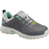 Nautilus Safety Footwear Women's Zephyr Alloy Toe ESD Slip Resistant Work Shoe Grey/Mint - N1355