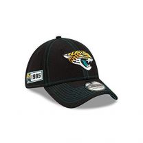 New Era Men's Black Jacksonville Jaguars 2019 NFL Sideline Road Official 39THIRTY Flex Hat