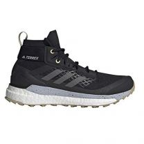 Adidas Women's Terrex Free Hiker Primeblue Hiking Shoe Core Black/Grey Four/Savannah - FY7337