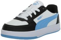 PUMA Unisex-Child, Caven 2.0, Puma Black-Team Light Blue-Puma White, Little Kid,