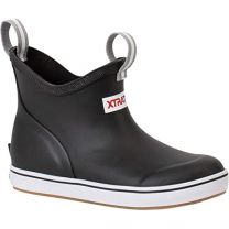 Xtratuf Kids Ankle Deck Boot, Black, Big Kid Size 1