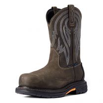 ARIAT WORK Men's 11" WorkHog XT Tumbleweed Carbon Toe Waterproof Work Boot Iron Coffee - 10035911