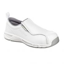 Nautilus Safety Footwear Women's Carbon Composite Toe ESD Slip-On Work Shoe White - N1651