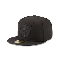 New Era NFL Men's Black On Black 59Fifty Fitted Cap