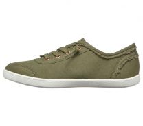 Skechers Women's Bobs B Cute Sneaker - Memory Foam, Flexible Outsole, Lightweight Vegan Shoes, Olive, 8