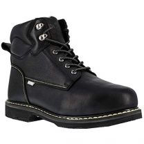 IRON AGE Men's 6" Groundbreaker Steel Toe Internal Metatarsal Guard Work Boot Black - IA5019