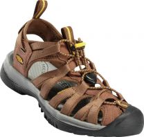 KEEN Women's Whisper Sandal Coffee Liqueur/KEEN Yellow - 1003713