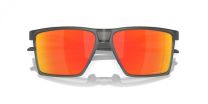 Oakley OO9482 Futurity Sun Rectangular Sunglasses, Satin Grey Smoke/Prizm Ruby Polarized, 57 mm