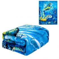 Sea Turtles Lightweight 79'' x 95 '' Queen Blanket - Signature Designed by Steven Gardener - Officially Licensed Special Edition - Super Soft 100% Polyester
