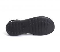 Strive Cassis Women’s Orthotic Sandals, Adjustable Four-Strap Leather Comfort Sandals for Wide Feet & All-Day Walking, Black II, Size 10
