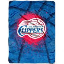 The Northwest Company Los Angeles Clippers Shadow Play Raschel Throw Blanket 60" X 80"