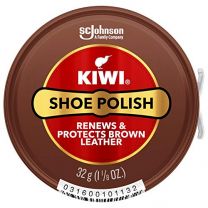 KIWI Brown Shoe Polish (1.125 oz) - KIWI-BROWN