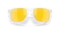 Oakley Men's OO9102 Holbrook Square Sunglasses, Clear/Prizm 24K Polarized, 57 mm