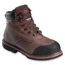 Avenger Men's 6" Hammer Composite Toe EH Insulated Waterproof Work Boots Brown - A7334