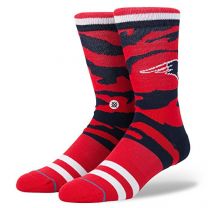 Stance Men's NFL New England Patriots Tiger Stripe Socks Red - M558C17PTI-RED