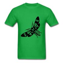 Butterfly: Glaucopis Formosa Green Men Stylish T Shirt Shirt Customizable Large