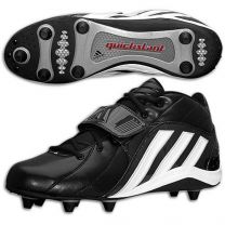Adidas Men's QuickSlant Detach Cleats Black/White/Silver - 351876