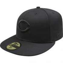 New Era Cincinnati Reds 59FIFTY Black on Black Fitted Hat