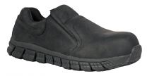 HOSS Men's Slipknot Composite Toe Slip-On Work Shoe Black Mammoth Leather - 30101