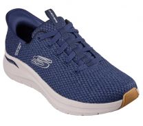 Skechers Men's Slip-ins: Arch Fit 2.0 - Look Ahead Knit Lace Up Slip On Sneakers, Navy,