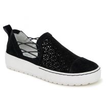 Jambu Women's Erin Slip-On Sneaker Black Solid - J4ERN91