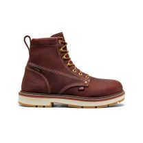 KEEN Utility Men's 6" Liberty Soft Toe Waterproof 90° Heel Work Boot Bombay Brown/Gum - 1031304