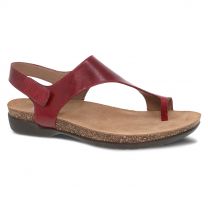 Dansko Women's Reece Sandal Cinnabar Waxy Burnished  - 6024045300