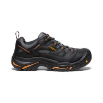 KEEN Utility Men's Braddock Low Steel Toe Work Shoes Black/Bossa Nova - 1011244